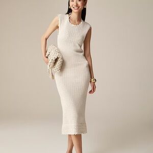 J. Crew Crochet open-back midi dress